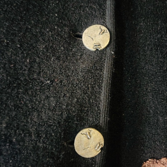 Vintage Wool and Bouclé Cardigan with Embroidery – Size XL - Picture 4 of 9